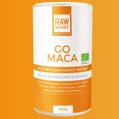 Go Maca, Mix de pudre ecologice - înaintea antrenamentelor pentru un plus de vitalitate 400g, 16 porții