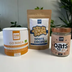 White Pack + CADOU Oats To Go White, 110g | Rawboost