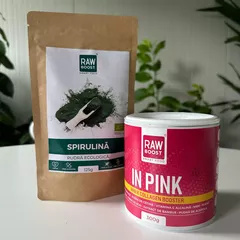 In Pink + CADOU Spirulina pudră 125g | Rawboost